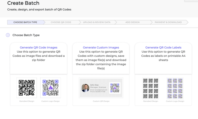 QR Code Categories