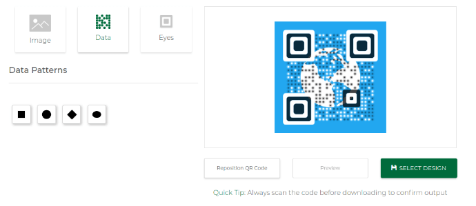 bulk QR Code generator with logo: data