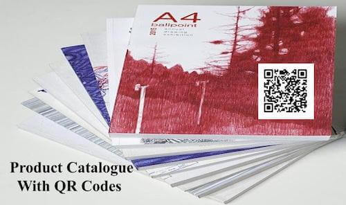 Product catalogue with QR Codes