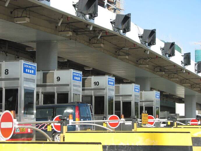 Verifying vehicles at toll booths
