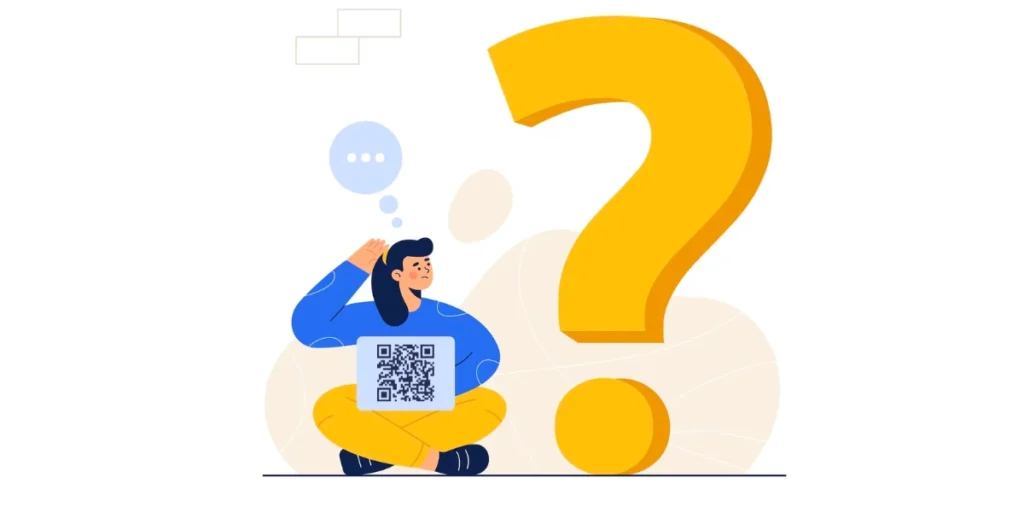 FAQs: QR Code for inventory management vector image
